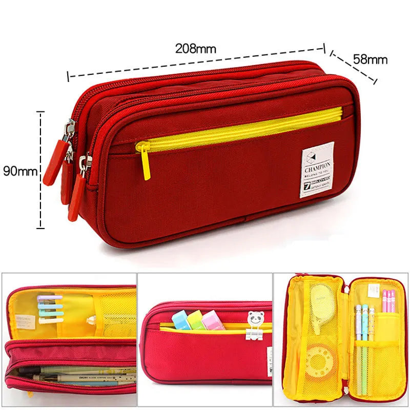 4 Layers Pencil Case Large Capacity Kawaii Pen pouch Stationery Organizer Pencil Bag School Supplies