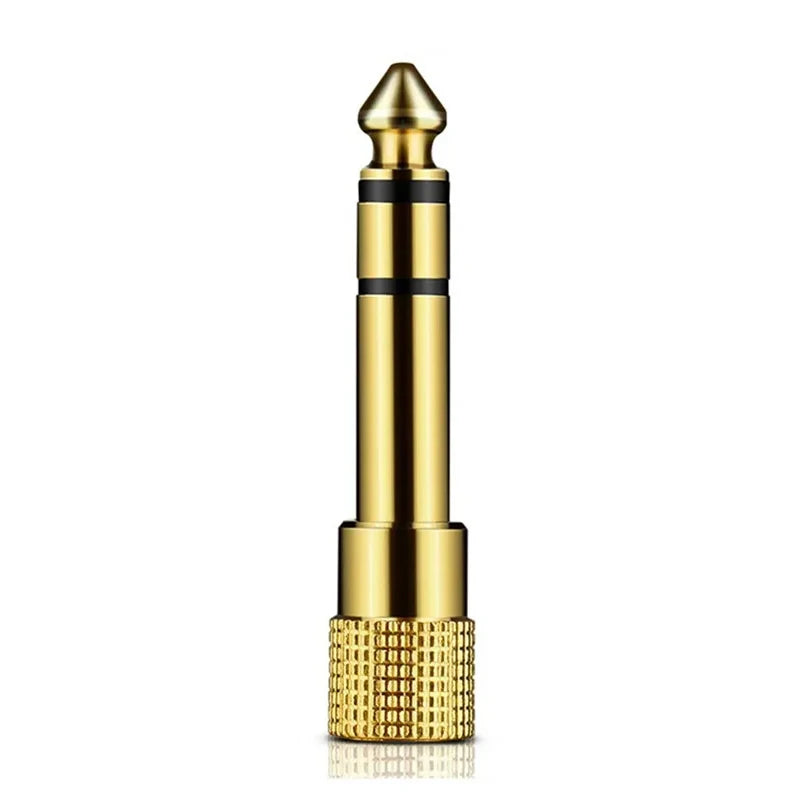 liulz Jack 6.5 6.35mm Male Plug to 3.5mm Female Connector Gold Plating Headphone Microphone AUX Audio Plug