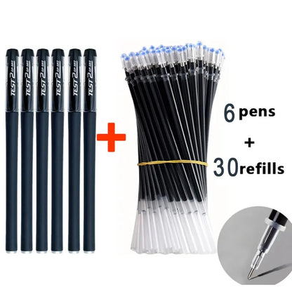 Refill with needlepoint tip for neutral ballpen for study and office use, water-based pen, stationery, carbon pen.