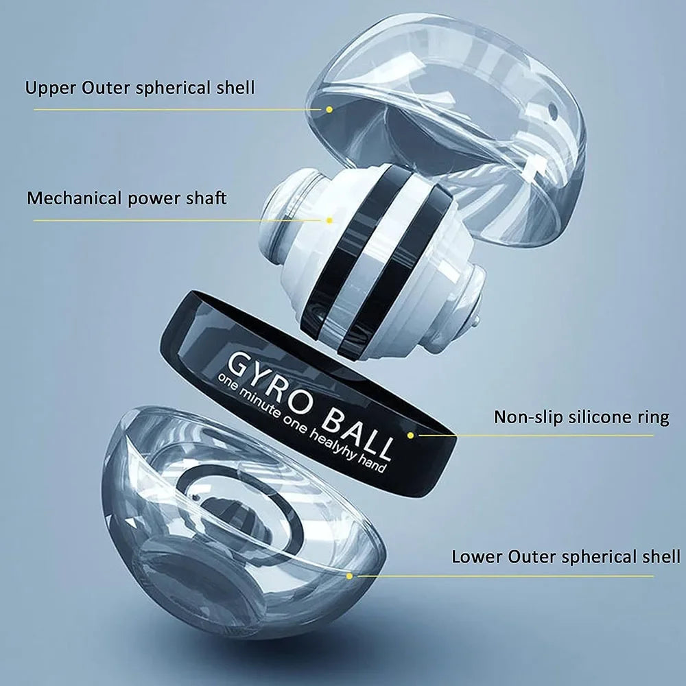 Wrist Power Ball Self-lifting Grip Ball Wrist Gyro Ball Strength Trainer Forearm Exerciser Strengthens Arm and Finger Muscles