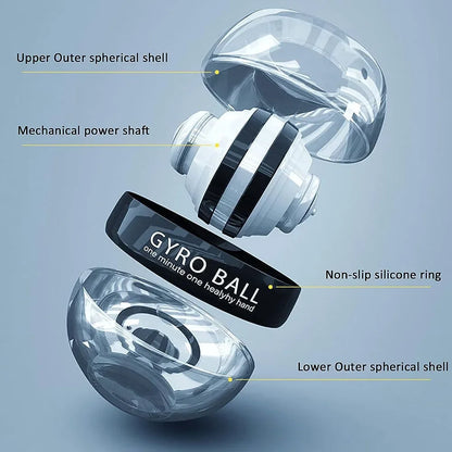 Wrist Power Ball Self-lifting Grip Ball Wrist Gyro Ball Strength Trainer Forearm Exerciser Strengthens Arm and Finger Muscles