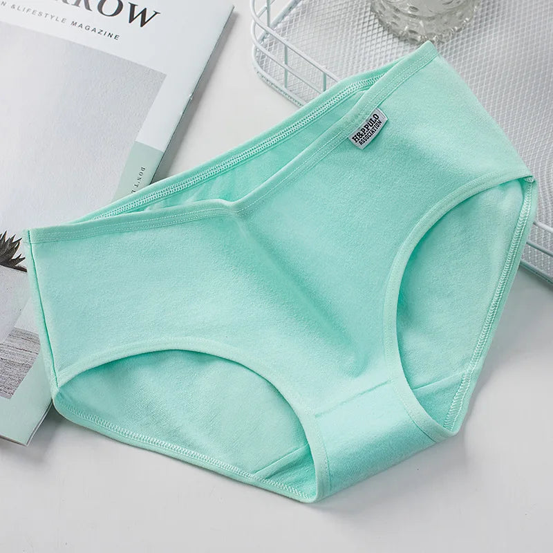 3Pcs Sexy Panties Women Cotton Underwear Antibacterial Briefs Girls Seamless Cozy Female Underpants Intimates Low-Rise Lingeries