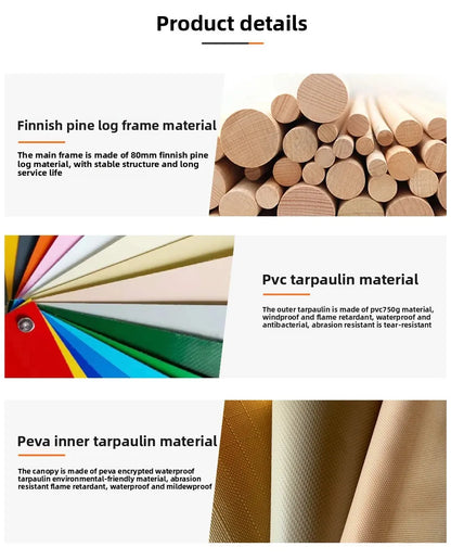 Outdoor Camping Tents, Hotel Camping Bases, Large Wooden House Accommodation, Suitable for Camping, Customizable Large Capacity