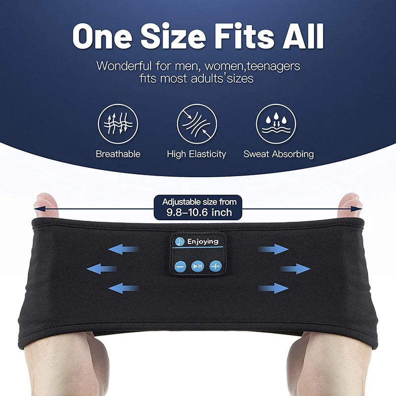 Fone Bluetooth Earphones Sports Sleeping Headband Elastic Wireless Headphones Music Eye Mask Wireless Bluetooth Headset Headband