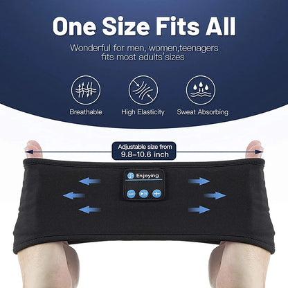Fone Bluetooth Earphones Sports Sleeping Headband Elastic Wireless Headphones Music Eye Mask Wireless Bluetooth Headset Headband
