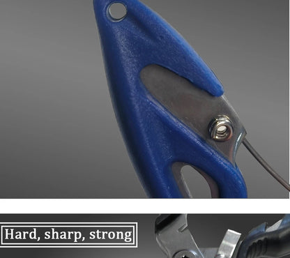 Fishing Lure Plier Scissors Return Spring Latch Bend Design Comfortable Handle Needle Nose Pliers Eagle Nose Pliers Orange