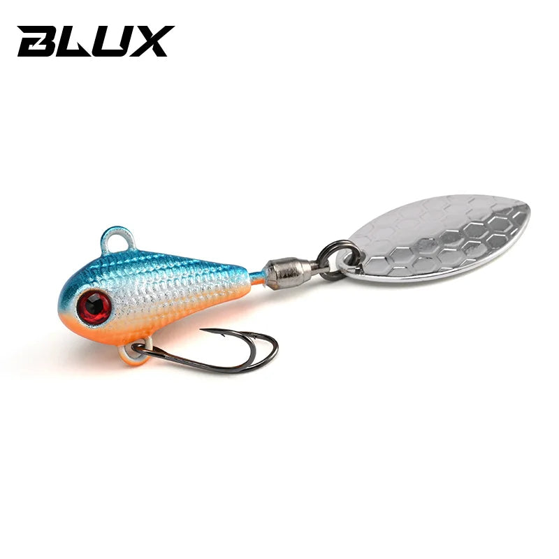 BLUX SPINTAIL Fishing Lure 4.5g 7g 11g Mag Tail Spinner Shad Metal Vib Casting Shore Jig Bait Copper Blade Spoon Freshwater Bass