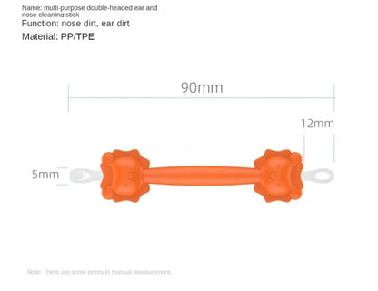 2024 New models Baby Cleaner Spoon Double-headed Soft Wax Curette Picker Nose Cleaner Silicone Ear Wax Pickers Clean Tweezers