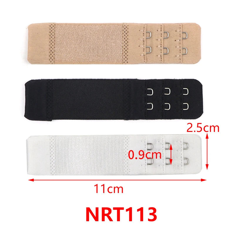 3/4/6/8pcs Bra Extender for Women's Elastic Bra Extension Strap Hook Clip Expander Adjustable Belt Buckle Intimates Accessories