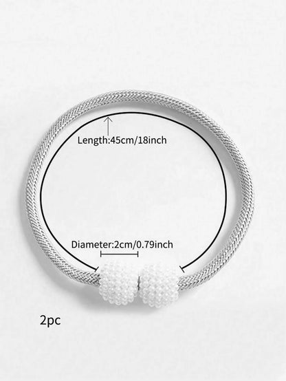 2pcs curtain bundling straps creative high-end functional straps simple thick tie rope household strong magnetic suction