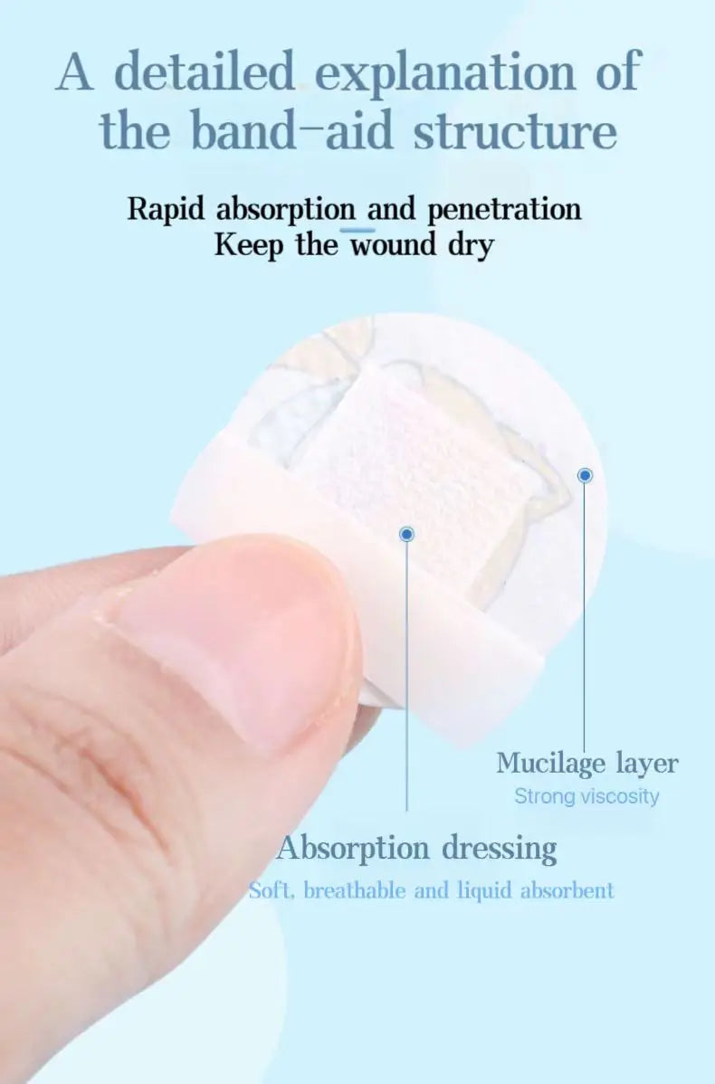 120pcs/Lot Cartoon Animal Pattern Band Aid Hemostasis Adhesive Bandages First Emergency Kit Wound Plaster Patches For Kids