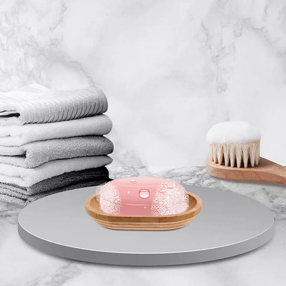 Bathroom Holder Bamboo Elegant Drainage System Versatile Fit Shower Dish Bar of Non Rustic Tray Portable Soap Box