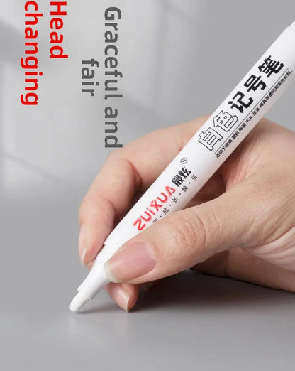 1/3/5 Pcs White Marker Pens 2.0mm Oily Waterproof White Gel Pen DIY Graffiti Sketching Markers Stationery Wrting School Supplies