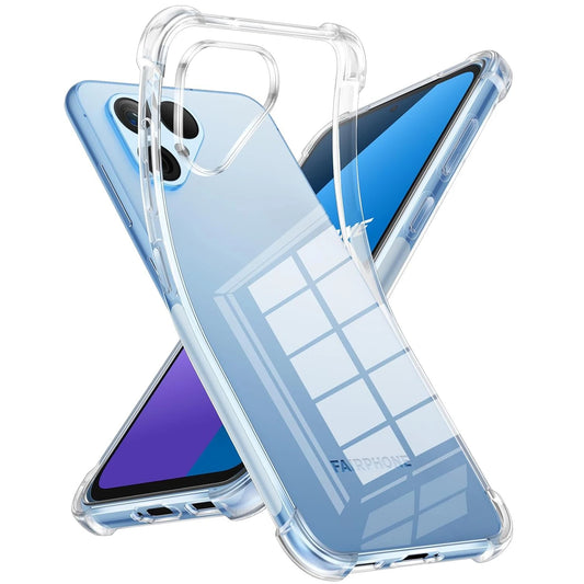 Four-Corners Shockproof Transparent TPU Case for Fairphone 6 5 Fairphone6 Protective Cover Clear Capa Shell Coque Fundas