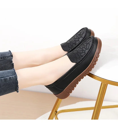 Women's Shoes Slip-on Loafers Ladies Casual Shoes Platform Wedge Moccasins Sneakers Comfortable Flat Shoes Zapatos Mujer 2024