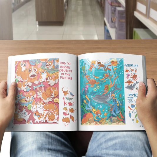 Train Concentration Skills with Hidden Object Picture Books for Kids