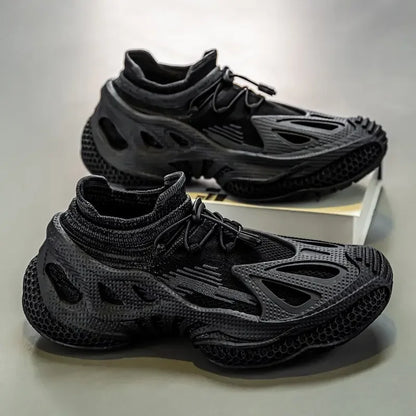 2025 Men Shoes -New Casual and Fashionable Sneakers Sports- Fly Woven Sneakers, Thick Soled- Versatile Socks, and -Trendy -Shoes
