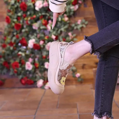 Shoes for Women Spring Autumn High on Platform Comfortable Fashion 2024 Woman Footwear New In Light Offer Daily Routine Casual A