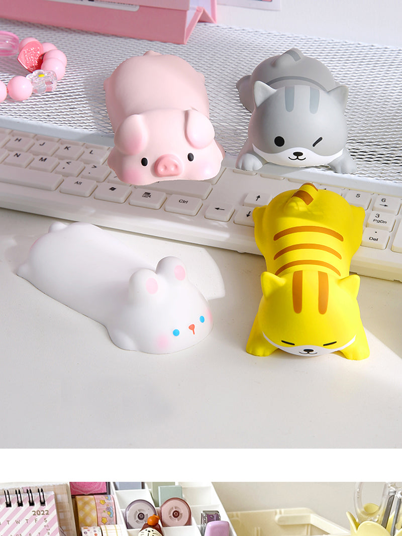 Cute Mouse Pad Keyboard Mouse Wrist Rest Support Girl Soft Computer Laptop Desk Mat Typing Protection Wrist Ergonomics Kawaii