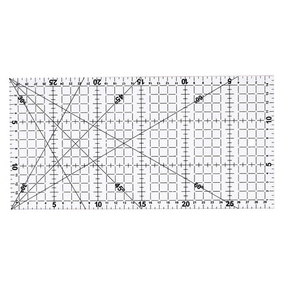 مسطرة ترقيع شفافة متعددة الأحجام من الأكريليك، مسطرة رسم، أدوات خياطة وقياس للمكتب والمدرسة