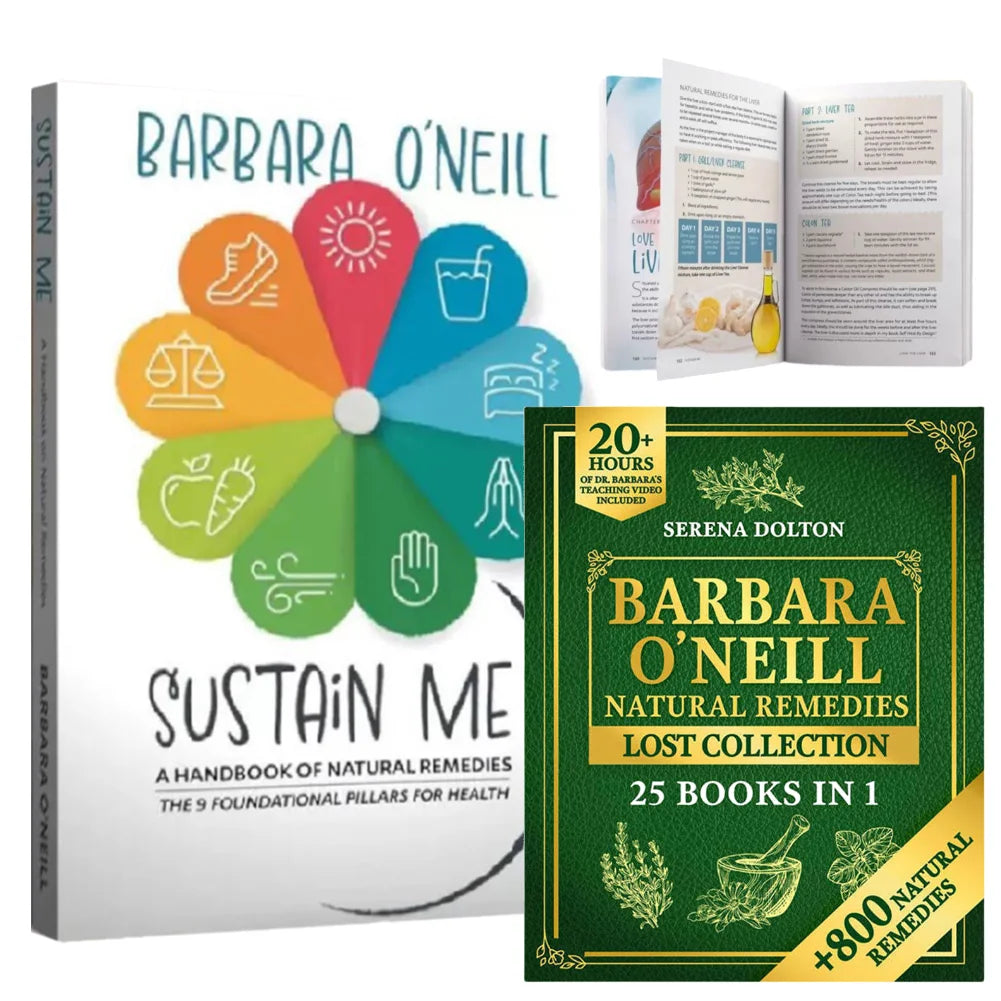 Sustain Me By Barbara O'Neill A Handbook of Natural Remedies Books for Health Guide Book Natural Herbal Remedies Lost Collection