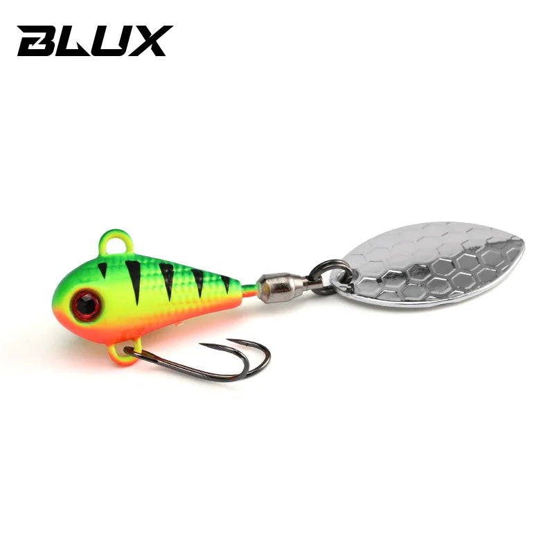 BLUX SPINTAIL Fishing Lure 4.5g 7g 11g Mag Tail Spinner Shad Metal Vib Casting Shore Jig Bait Copper Blade Spoon Freshwater Bass