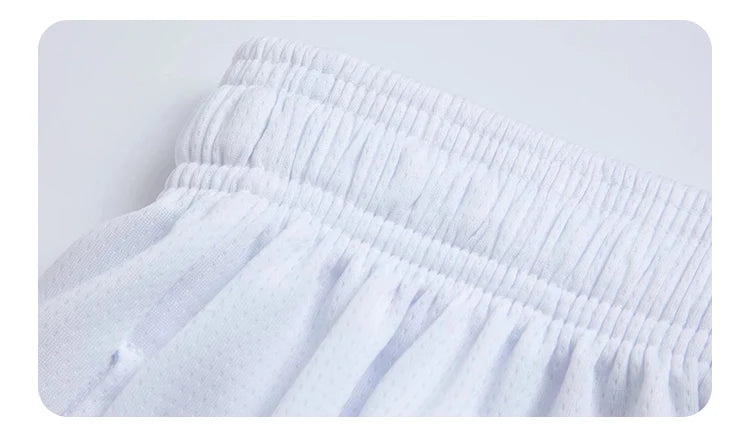 SONECHOKI Knee Length Basketball Shorts Men Striped Loose Running Sport Gym Mesh Breathable Fitness Training Workout Bottom Male