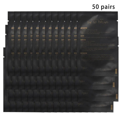 50Pairs Eyelash Pad Gel Patch Grafting Eyelashes Under Eye Patches For Eyelash Extension Paper Sticker Application Make Up Tools