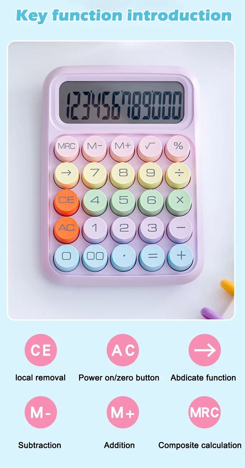 Calculator Dopamine Candy Color High Value Multifunctional Calculator for College Students Children Learning