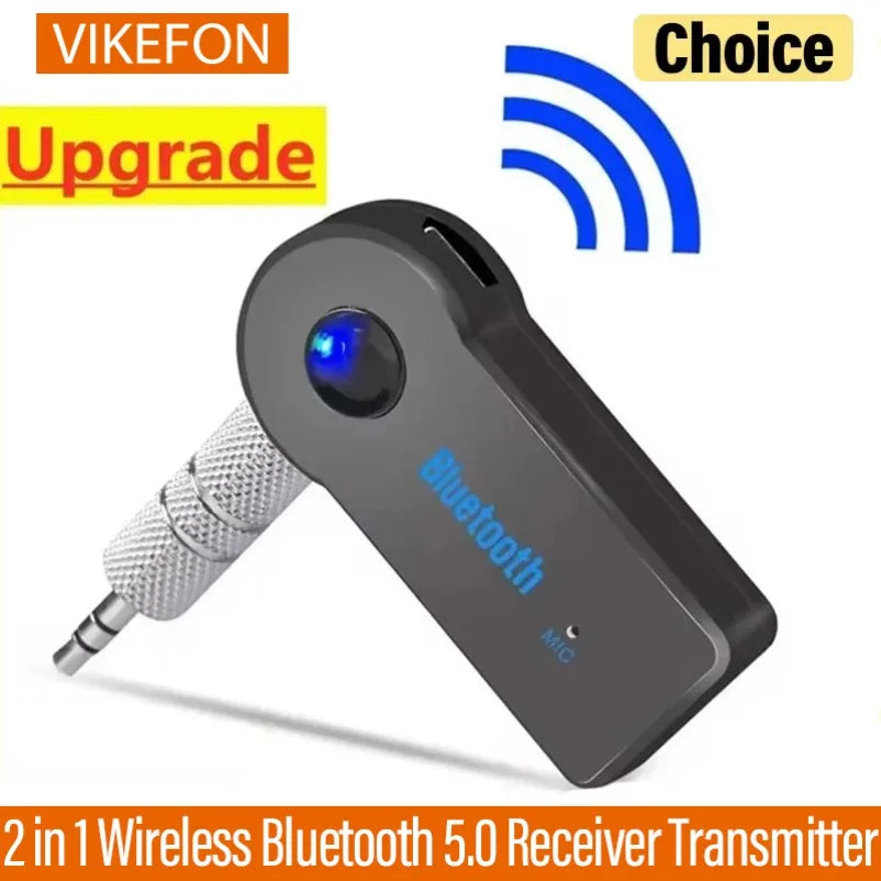 Bluetooth 5.0 Receiver Transmitter 2 in 1 Wireless Adapter 3.5mm Jack For Car Music Audio Aux A2dp Headphone Reciever Handsfree