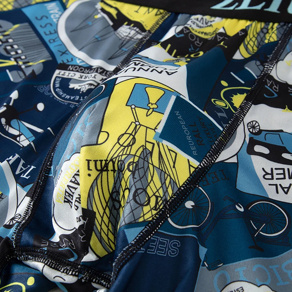 5/10 Pack Multi-size Teenagers To Adults Men's Boyshort Leisure Sports Joker Elastic Waist Long Men's Underwear Can Be Parent-ch