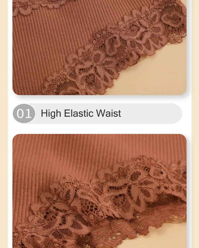 3PCS/Set Women Sexy Lace Panties Cotton Seamless Brazilian Panties Female Sexy Low Rise Soft Underwear G-String Lingerie S-XL