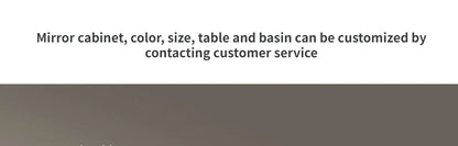 Bathroom Cabinet Smart Mirror Cabinet Slate Ceramic Integrated Washbasin Bathroom Vanity Cabinet with Sink Bathroom Furniture