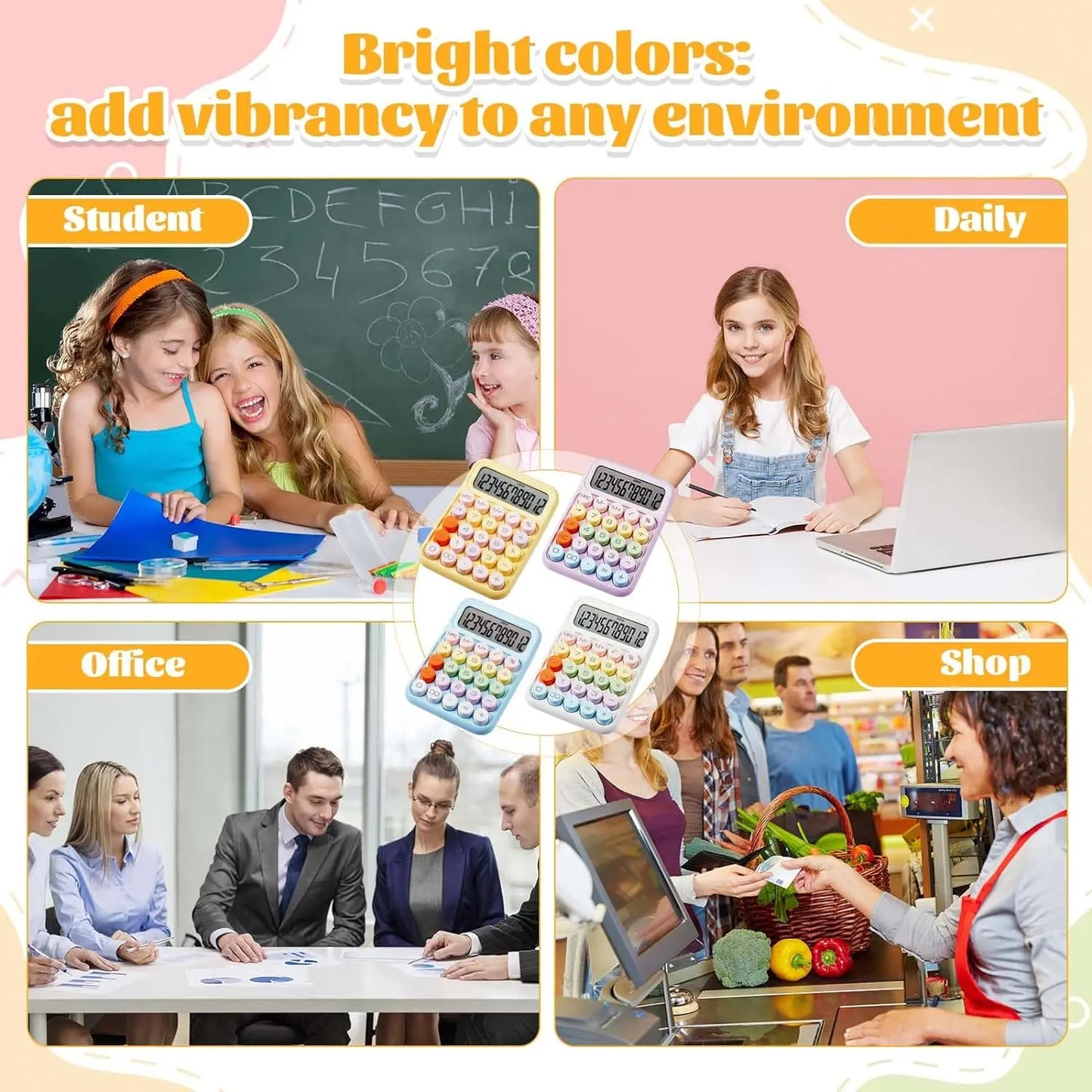 Calculator Dopamine Candy Color High Value Multifunctional Calculator for College Students Children Learning