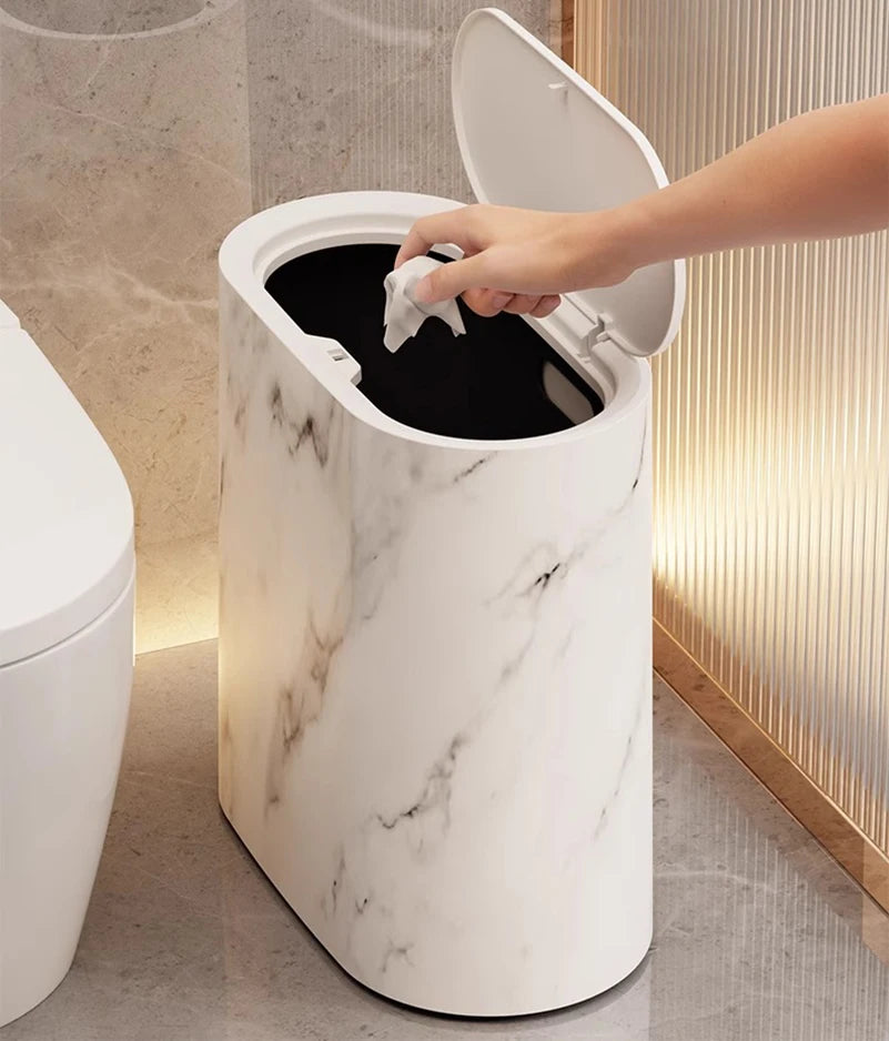 Bathroom Toilet Hotel B&B With Lid Kitchen Living Room Sandwich Trash Can Lid Multi-purpose Modern Toilet Hygienic Sandwich