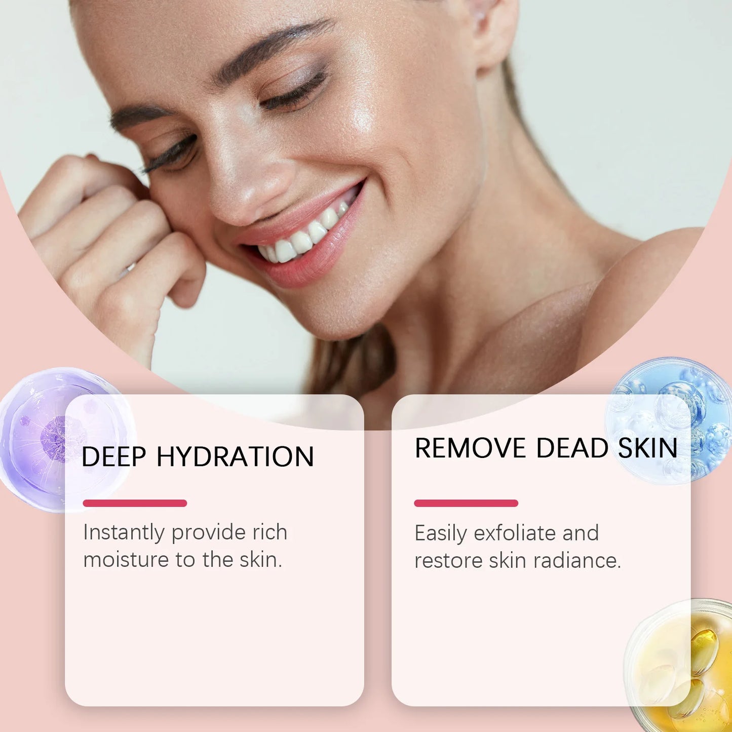 قناع الوجه الليلي بالكولاجين المتحلل قناع مقشر ومرطب لتعزيز مرونة البشرة ويقلل من ترهلها وبهتانها