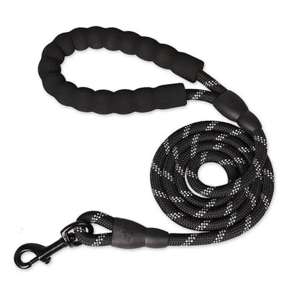Reflective Dog Leash with Padded Handle - Durable Dual Traction Rope for Strong Dogs - Boost Safety and Control
