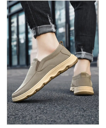 Shoes for men, 2024 autumn new single shoes, British style bean shoes, dad shoes, one foot casual shoes