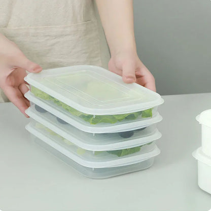 Kitchen Food Sealed Crisper Containers Fresh Fruit Vegetables Steak Meat Storage Box Refrigerator Organizer Accessories