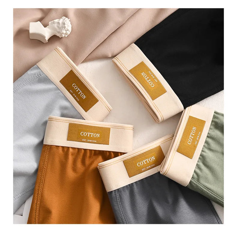 3pcs Men Underwear Cotton BoxerShorts Hombre Panties Man Breathable Underpants Sexy Sports Comfort Male Boxers Large Size L-6XL