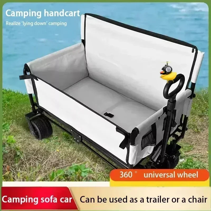 Car camping sofa handcart foldable storage outdoor children can lie down picnic campsite trailer Accessories