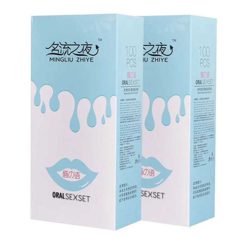PERSONAGE 100pcs Natural Latex Condom NO OIL Fruity Taste Oral Condom Ultra Thin Smooth Penis Sleeve Safer Contraception for Men