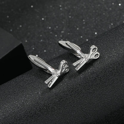 Tools Collection Jewlery Scissor Hammer Shaped Cufflinks For Men Boys Accessories Festival Gift