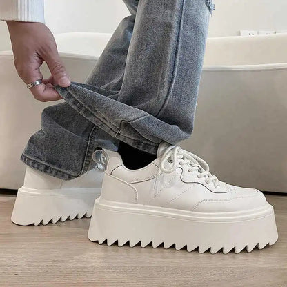 Men's Shoes Spring Autumn New Men Thick Soled Casual Sneakers High Quality Comfortable Soft Board Shoes Versatile Zapatos Hombre