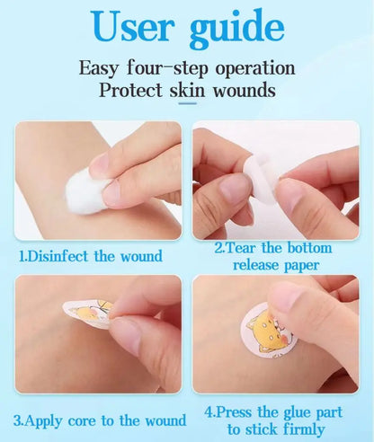 120pcs/Lot Cartoon Animal Pattern Band Aid Hemostasis Adhesive Bandages First Emergency Kit Wound Plaster Patches For Kids