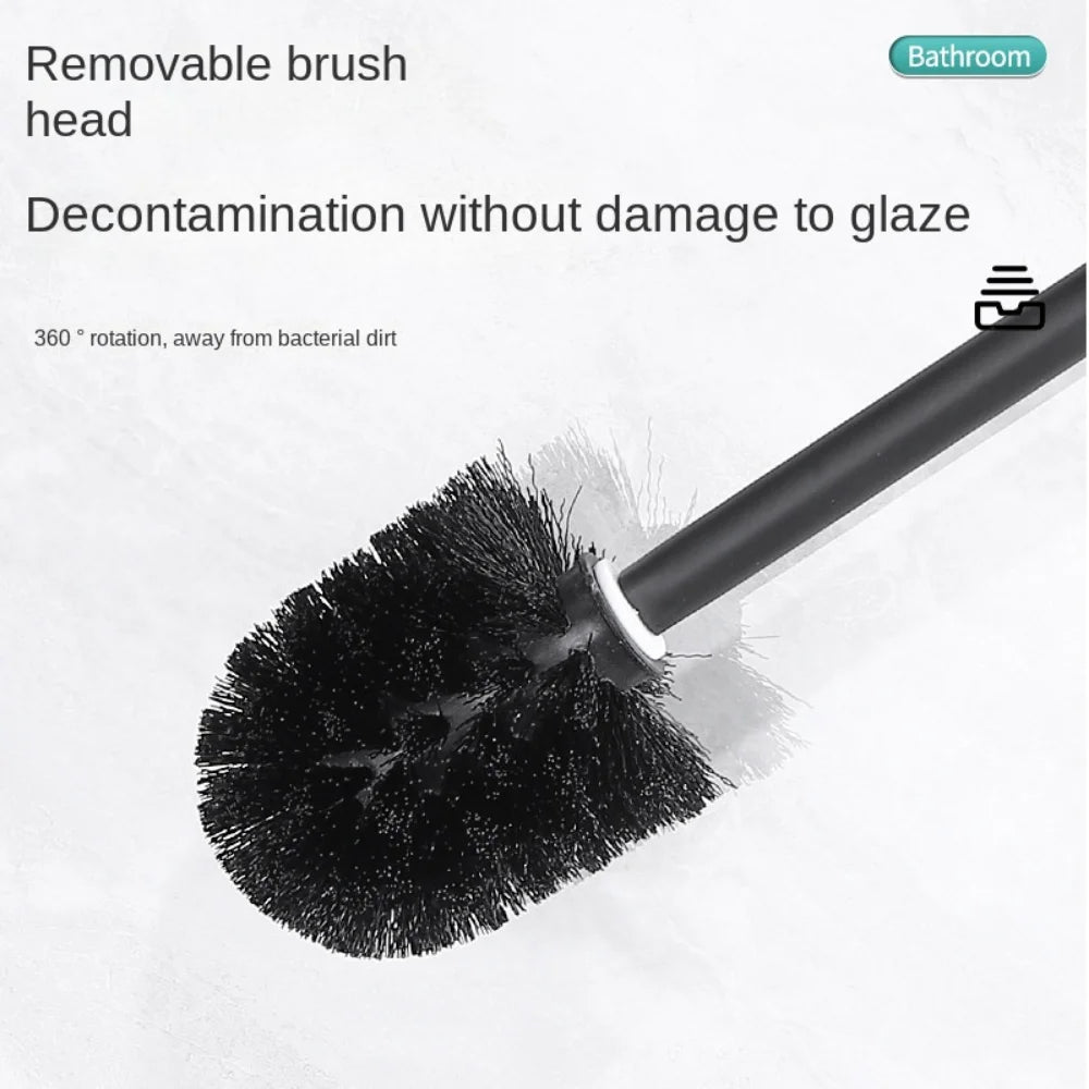 Bathroom Toilet Brush Holder Cleaning Bathroom Hardwares Stainless Toilet Brush Wall Mounted Bathroom Accessories Cleaning Tools