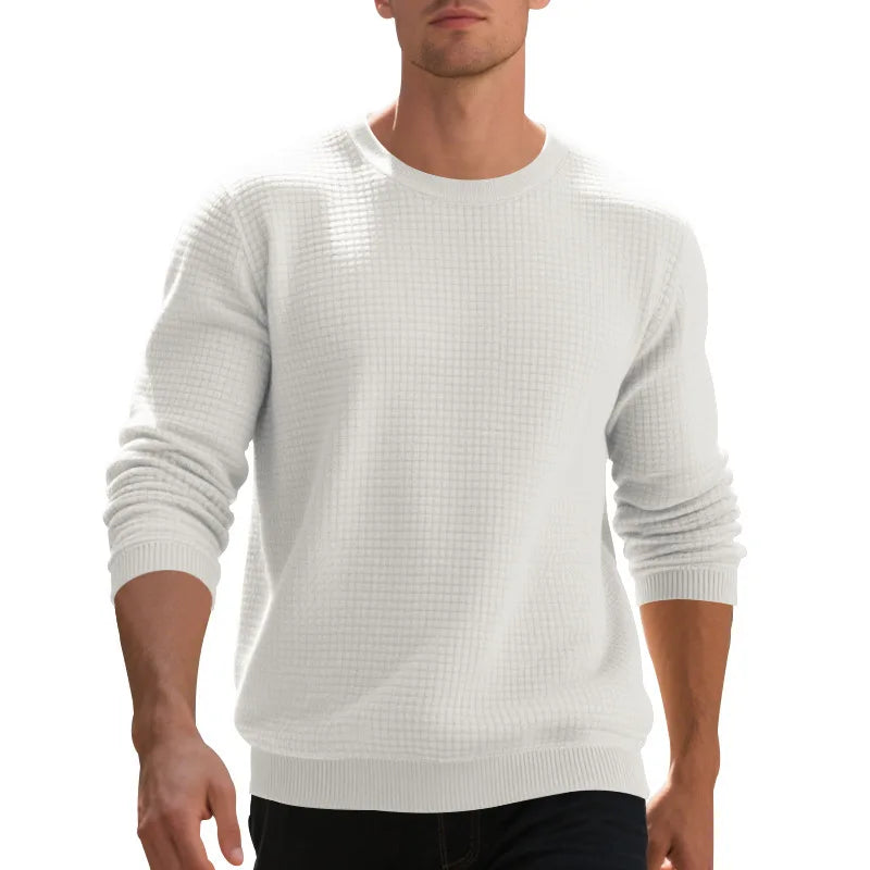 Animal Game Men's Crew Neck Sweatshirts Solid Color Large Pullover Outerwear Outdoor Jogging Tops Casual Streetwear Basic Top