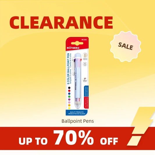 Clearance_MOTARRO Set 8 Colors for One Storage Ball-point Pen 0.7mm Multicolor Pen Quick Drying Pen Water for Kids School Statio