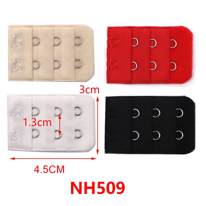 3/4/6/8pcs Bra Extender for Women's Elastic Bra Extension Strap Hook Clip Expander Adjustable Belt Buckle Intimates Accessories