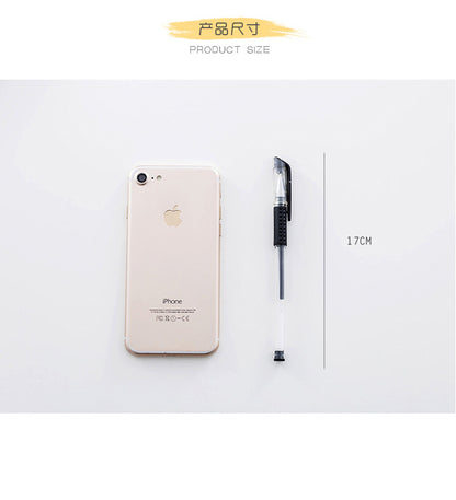 Gel pens Set Black Blue Red Refill Gel Pen Bullet Tip 0.5mm School & office Supplies Stationery kawaii accessories stationery